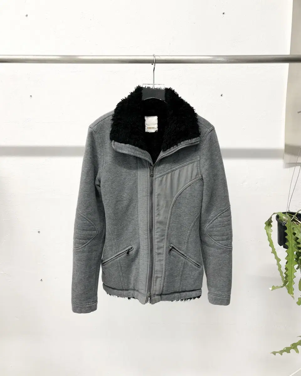 DIESEL boa fleece-lined zip-up  디젤 집업